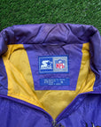 VINTAGE MINNESOTA VIKINGS STARTER WINDBREAKER - XL