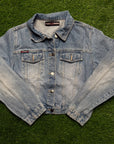 VINTAGE FUBU DENIM WOMENS JACKET - L