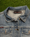 VINTAGE FUBU DENIM WOMENS JACKET - L
