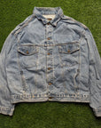 VINTAGE MENS DENIM JACKET - L