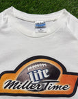 VINTAGE "MILLER TIME" FOOTBALL - XL