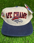 VINTAGE DENVER BRONCOS "AFC CHAMPS" SNAPBACK NWT