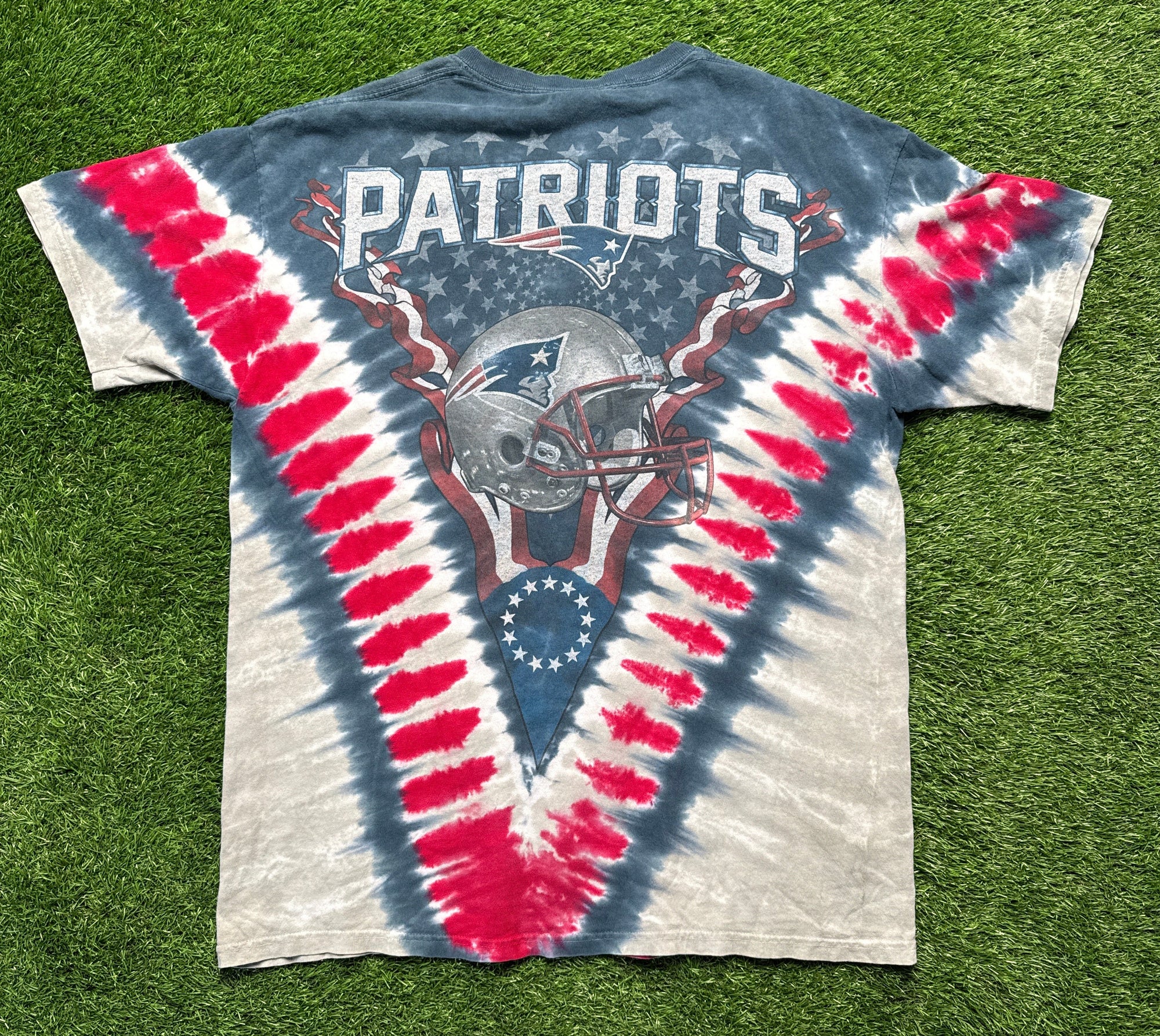 Patriots tye dye (L)