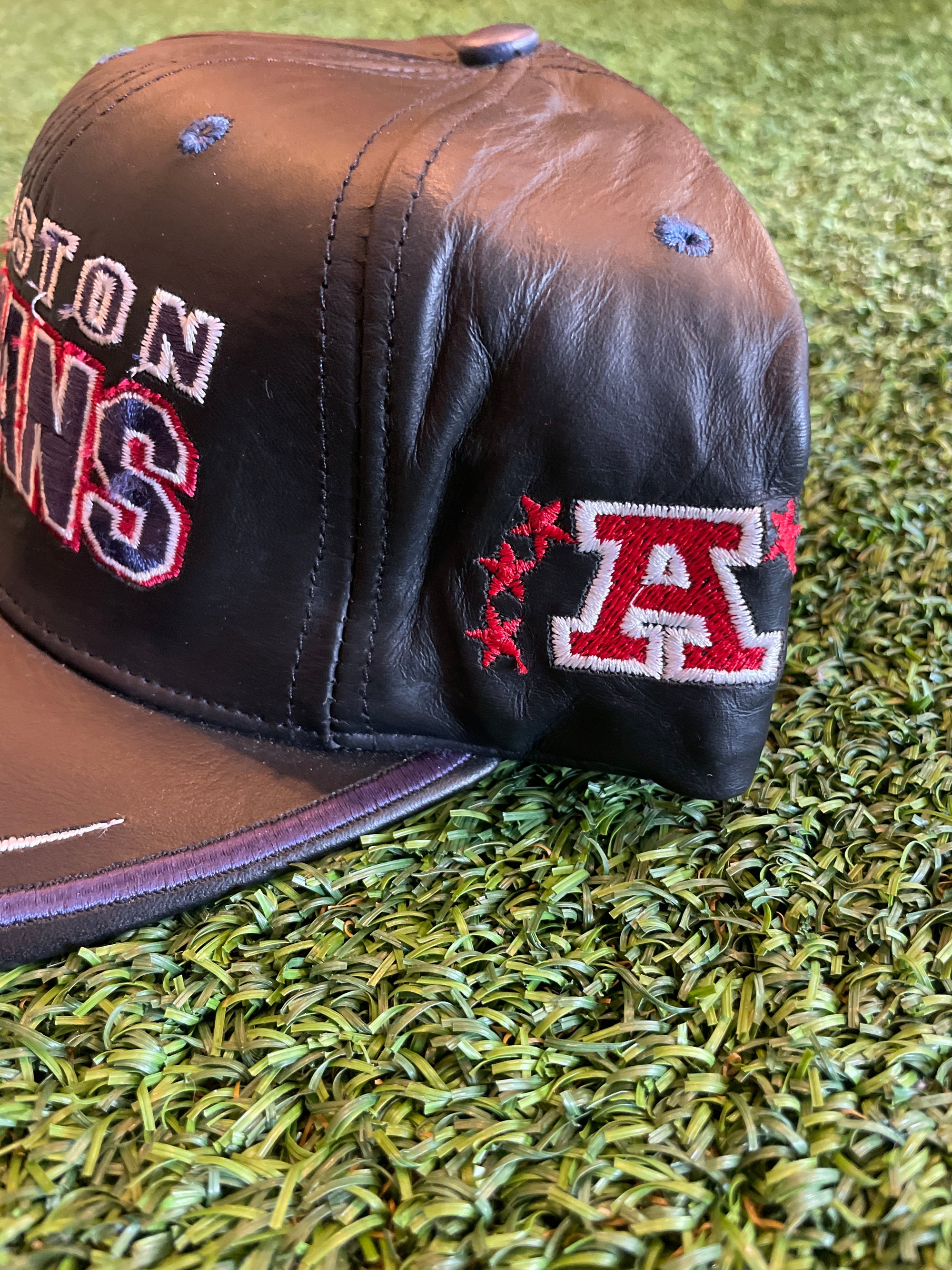 Leather Houstan Texans Hat