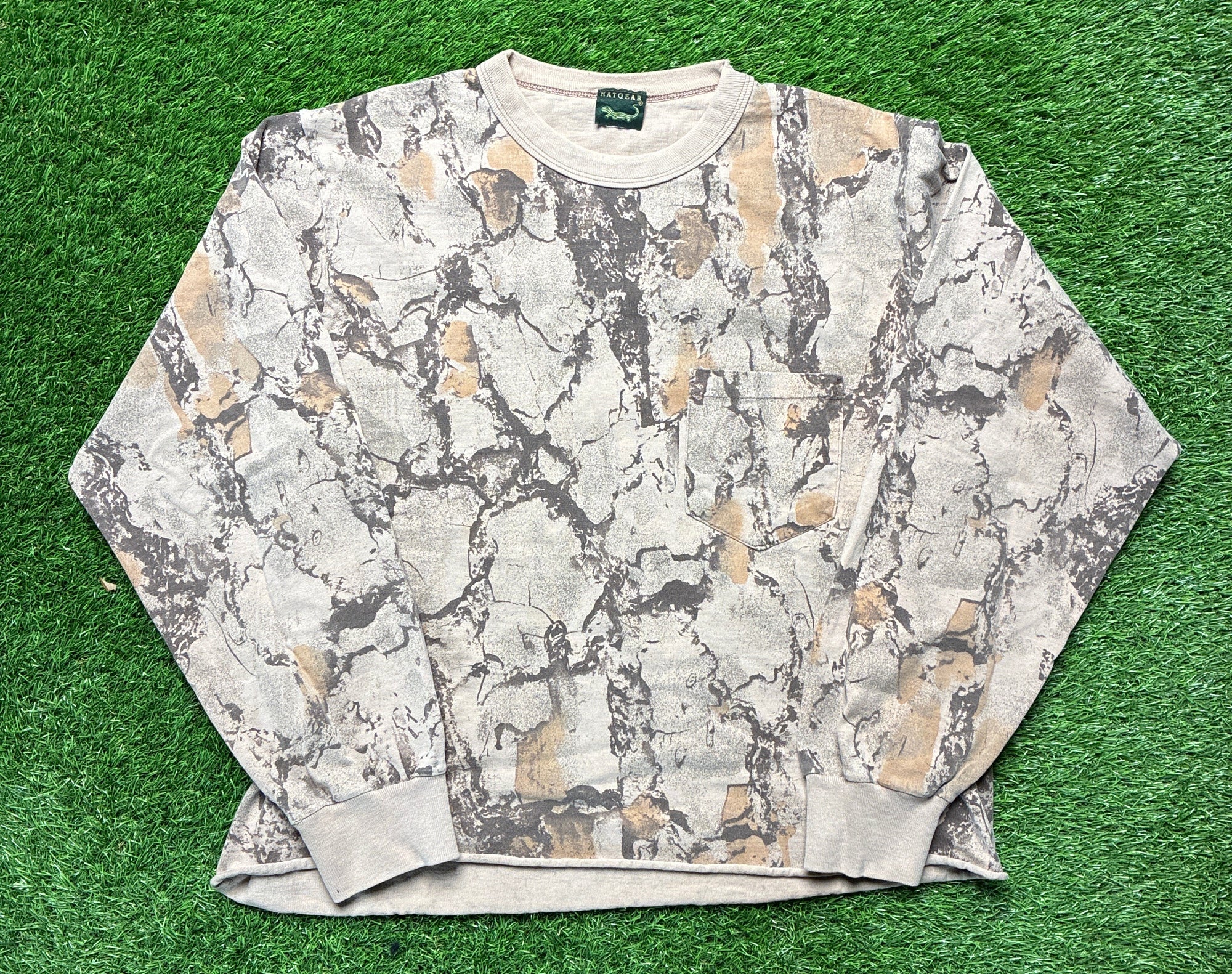 Camo cropped tee (M)