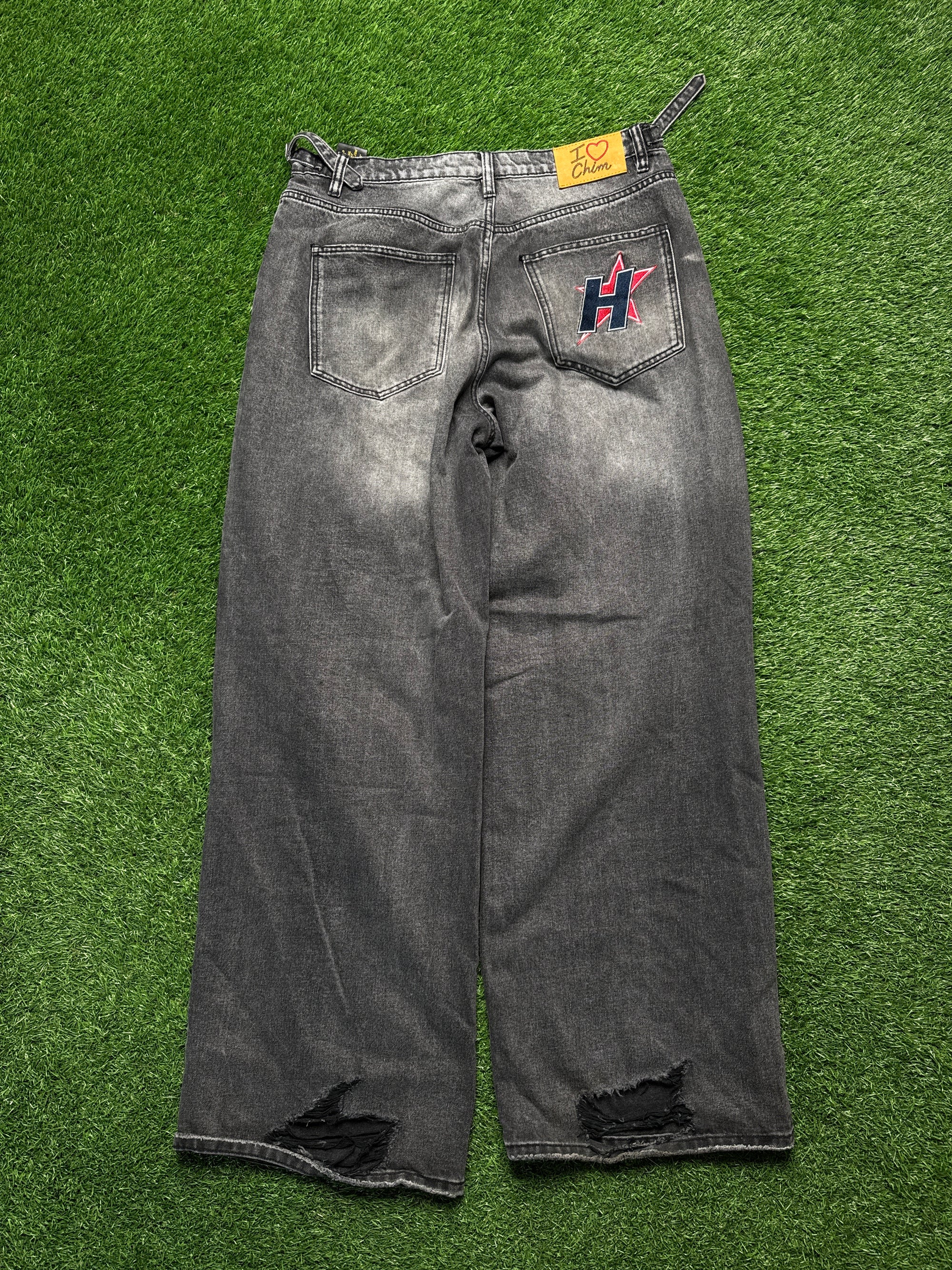 HMDD rhinestone pants (M)