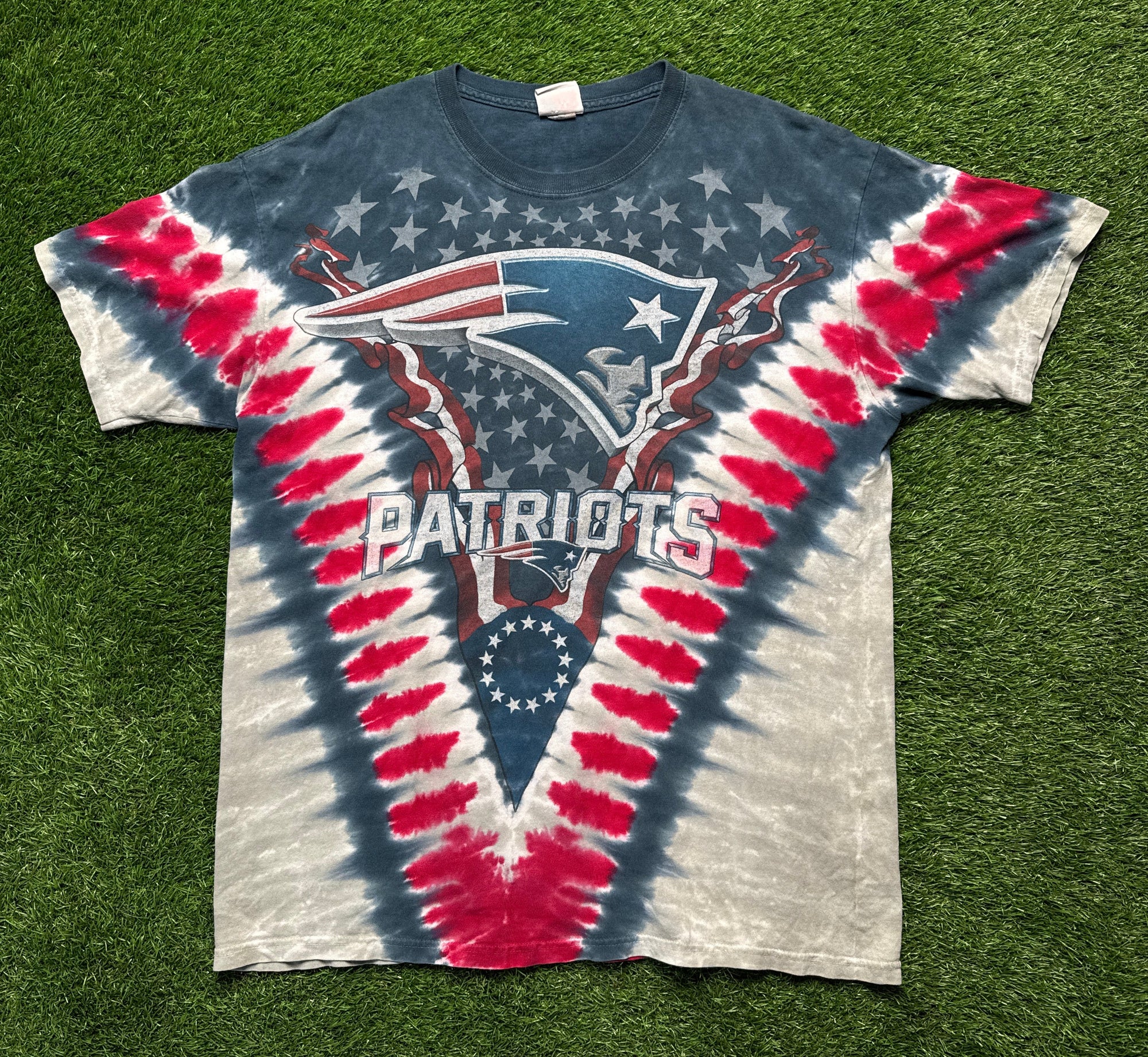 Patriots tye dye (L)