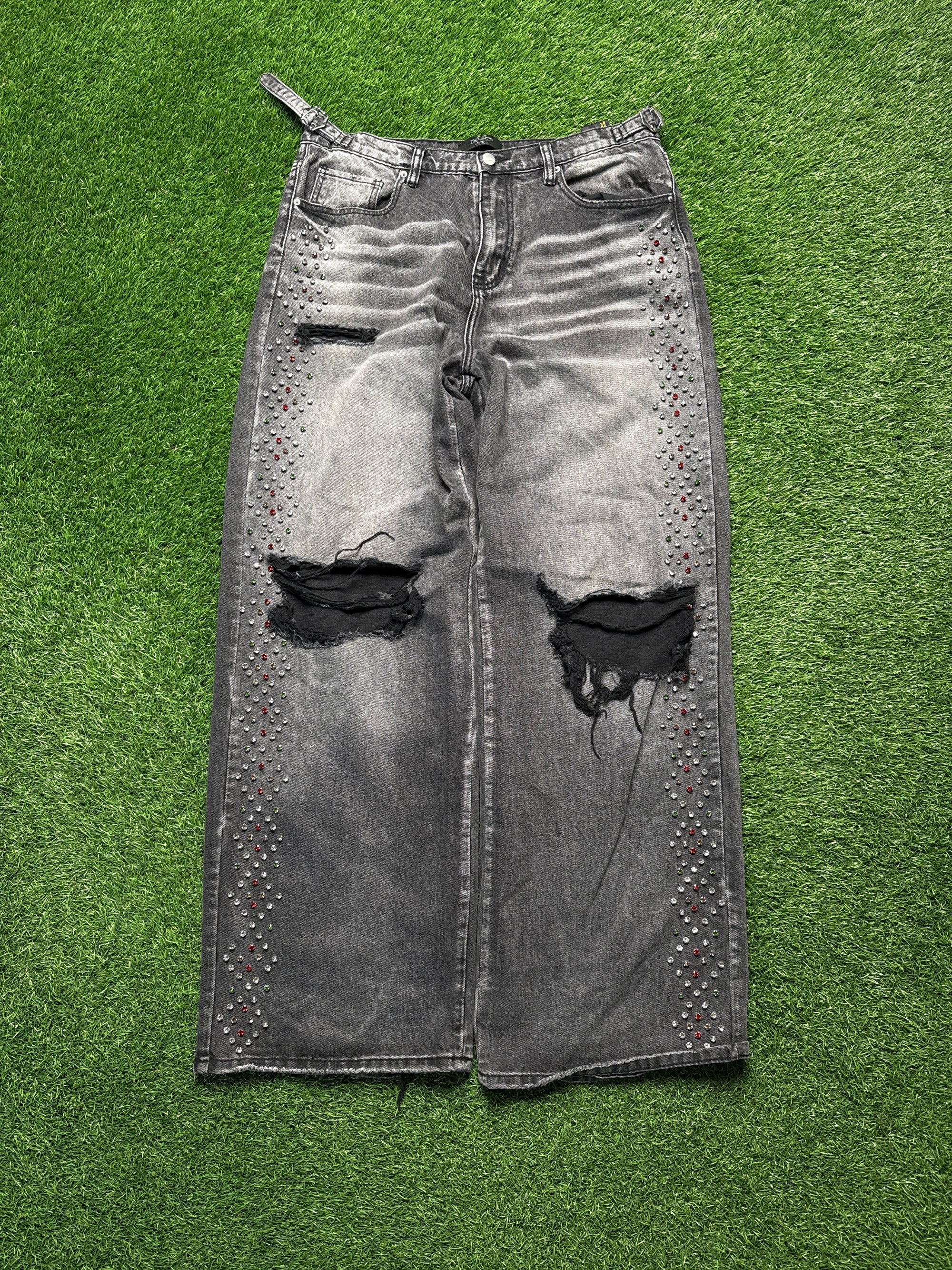 HMDD rhinestone pants (M)
