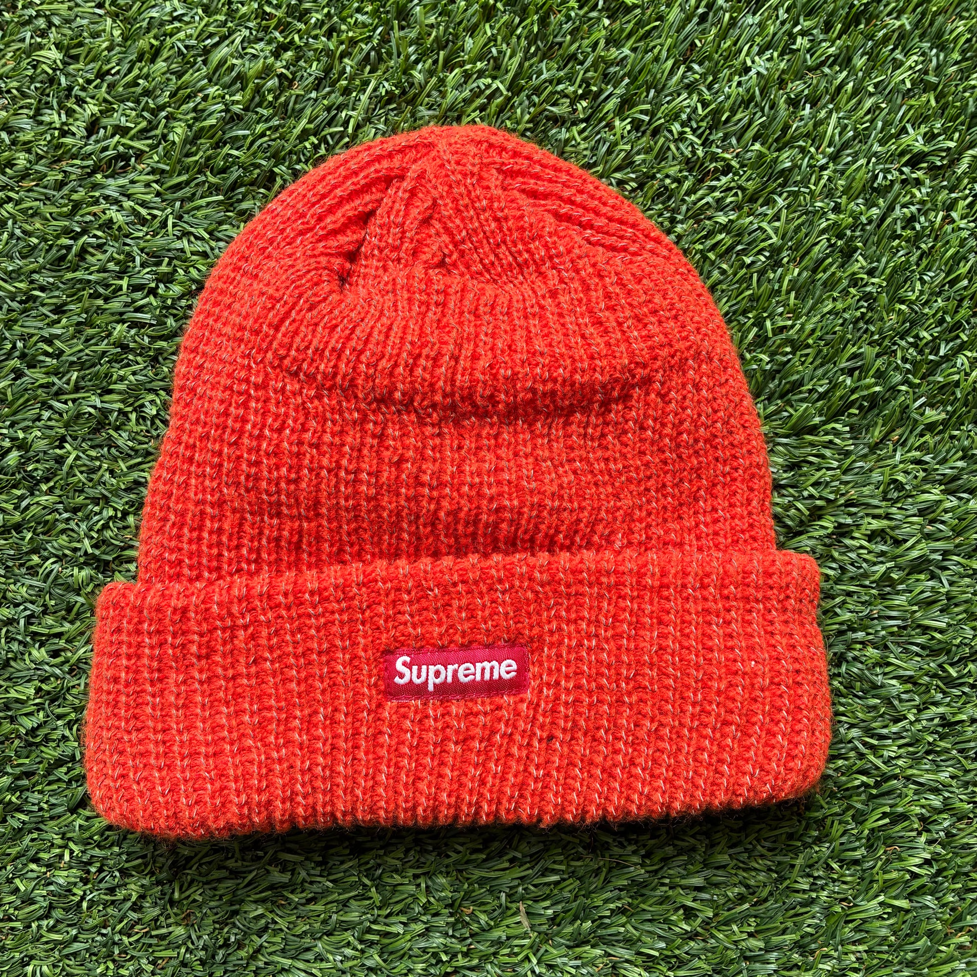 Orange supreme beanie