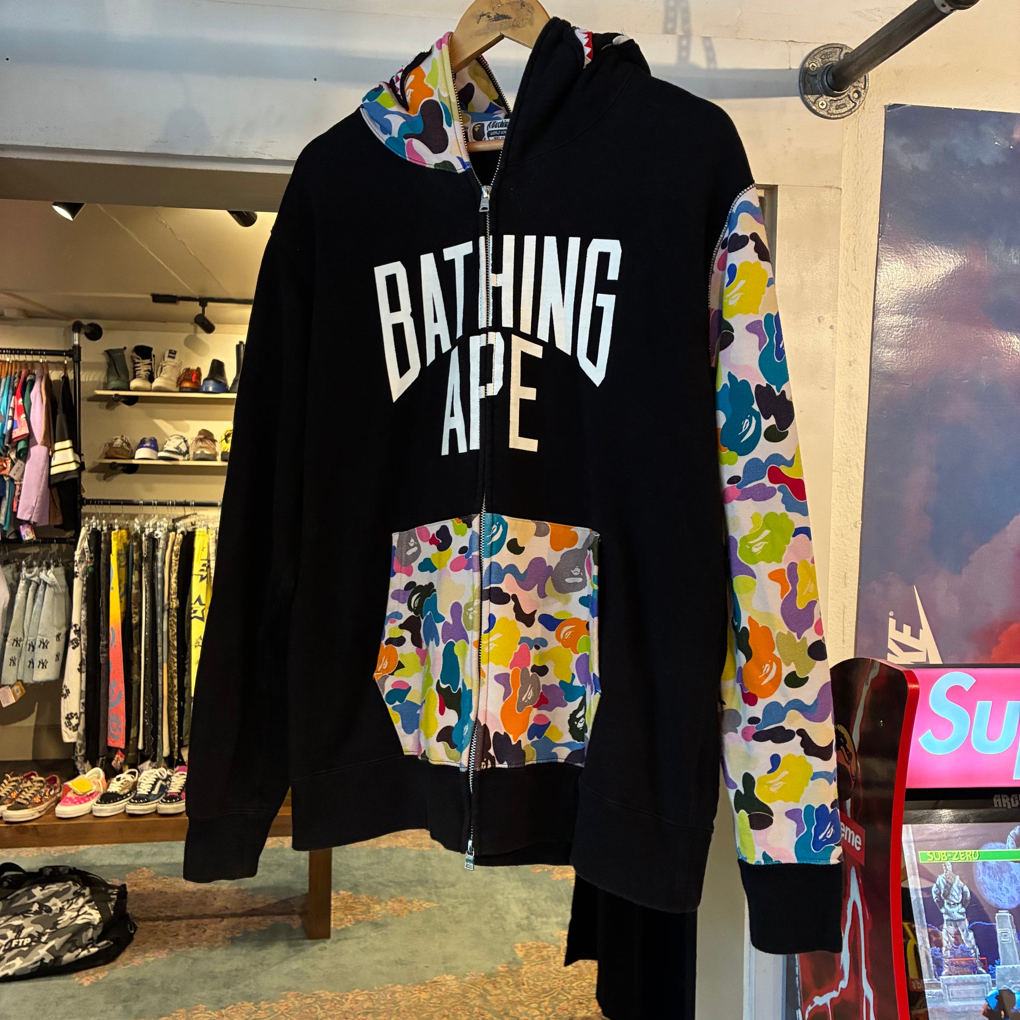 Bathing ape zip up color way