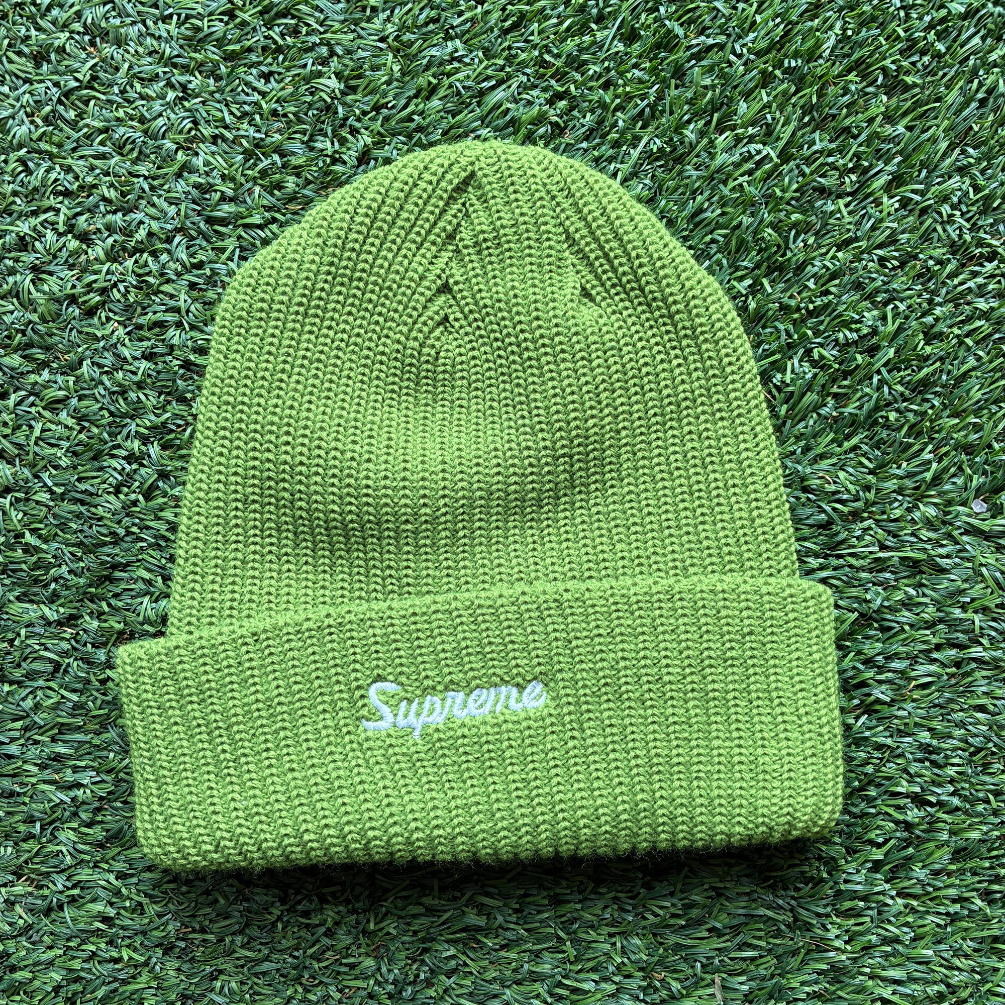 Green supreme beanie