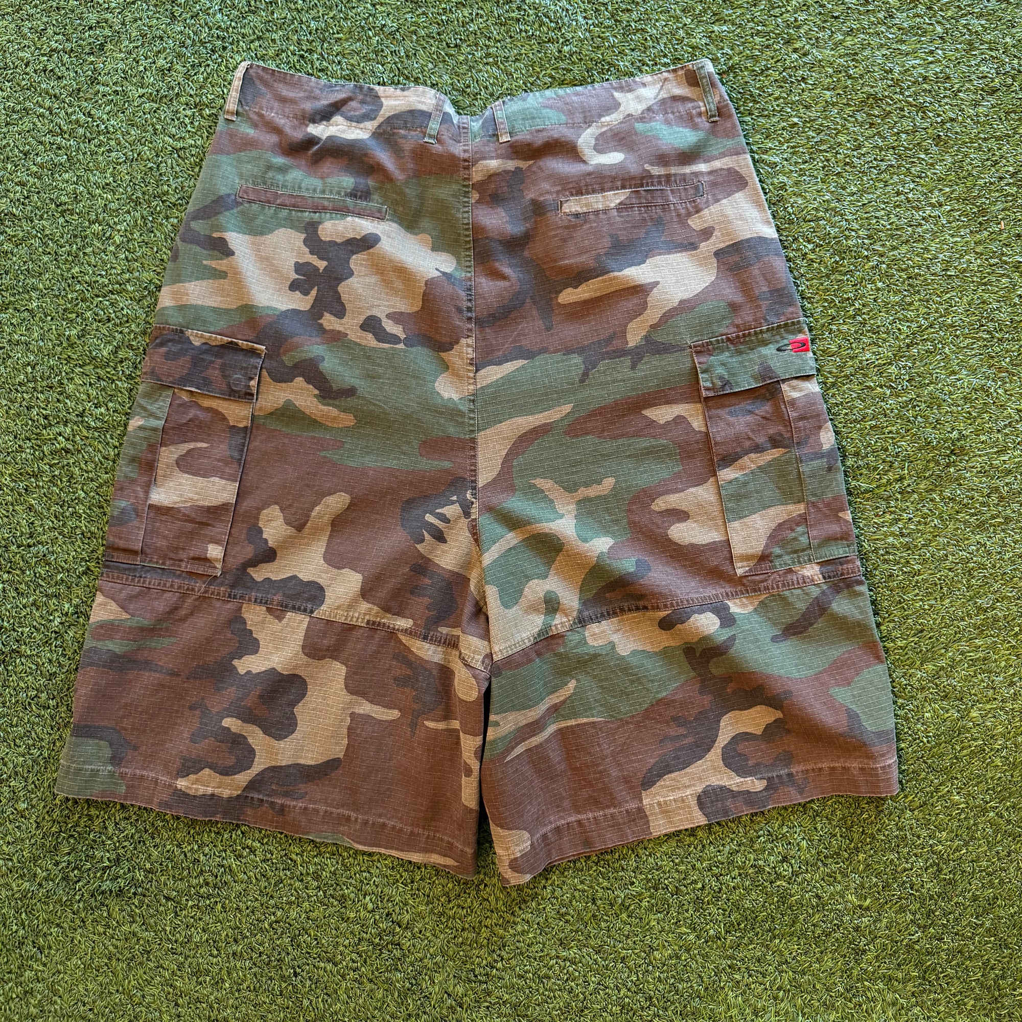 Raspberry Camo Cargos (XL)