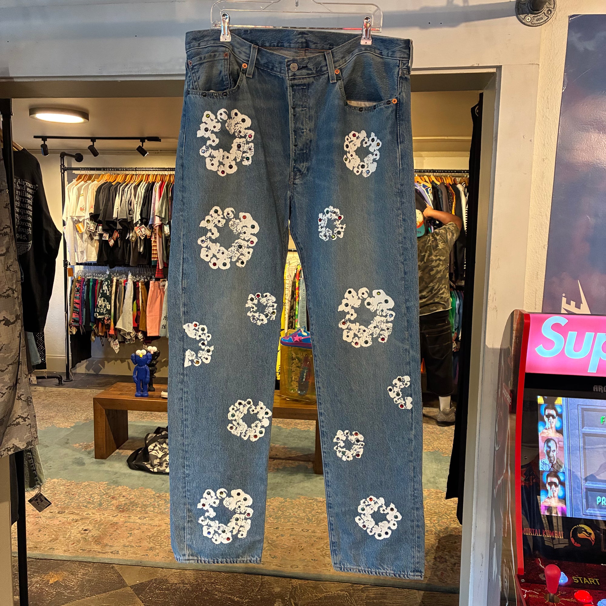 Denim tears rhinestone pants (38x34)