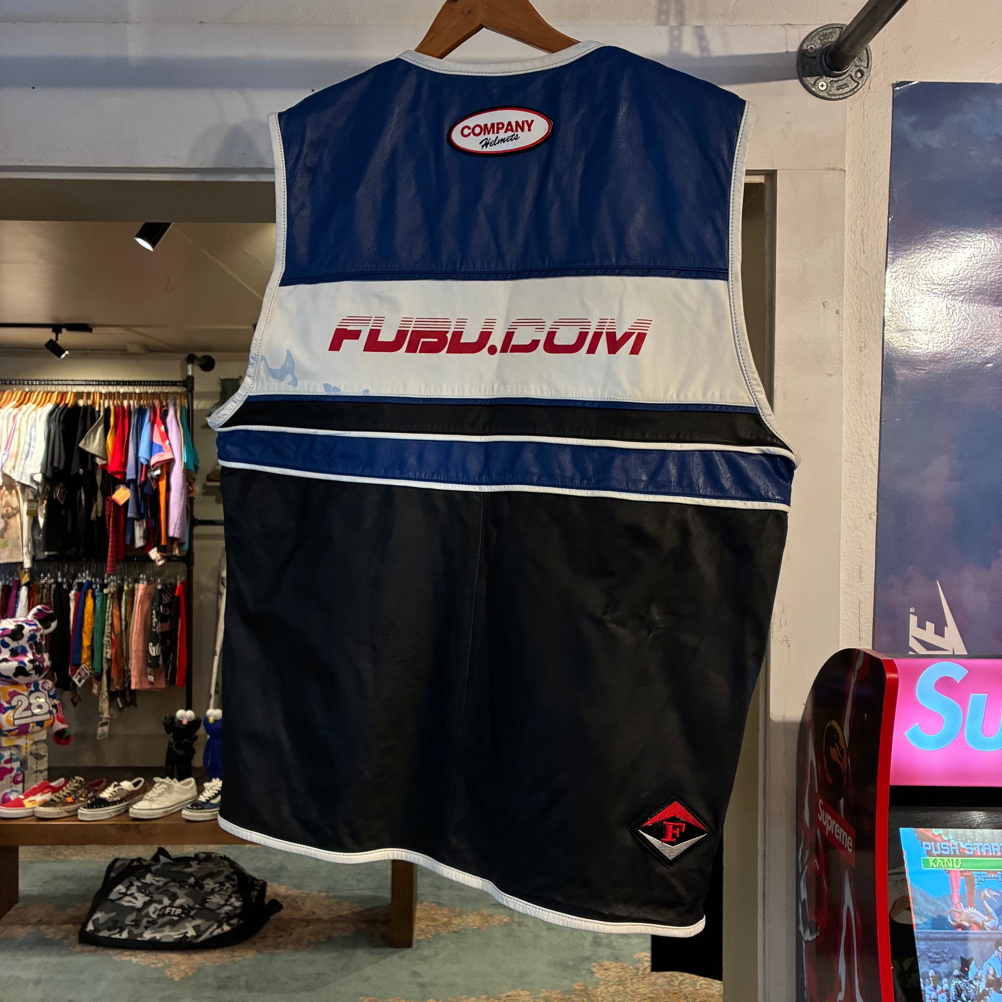 FUBU leather jacket (L)
