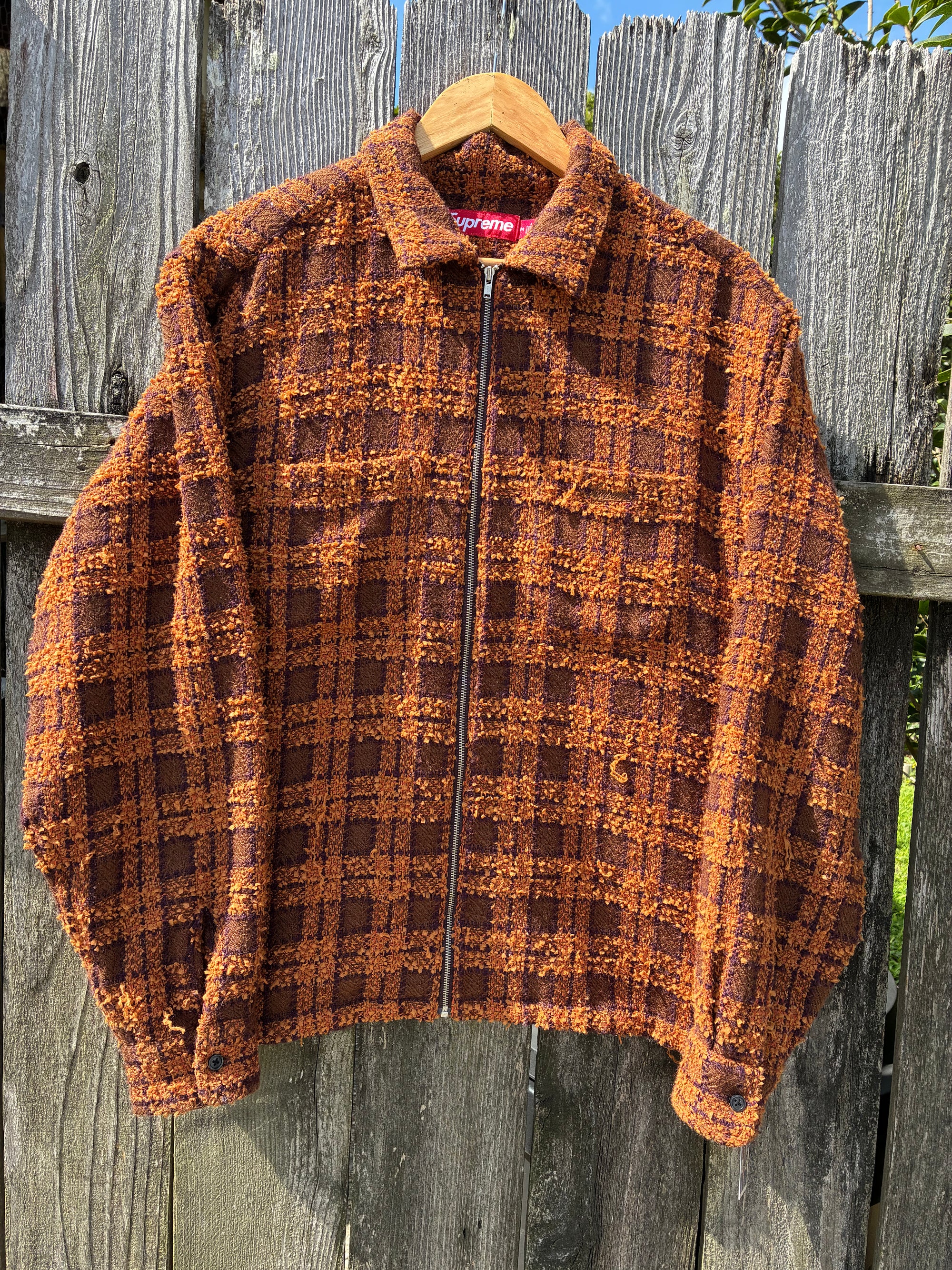 Supreme Boucle zip up (M)