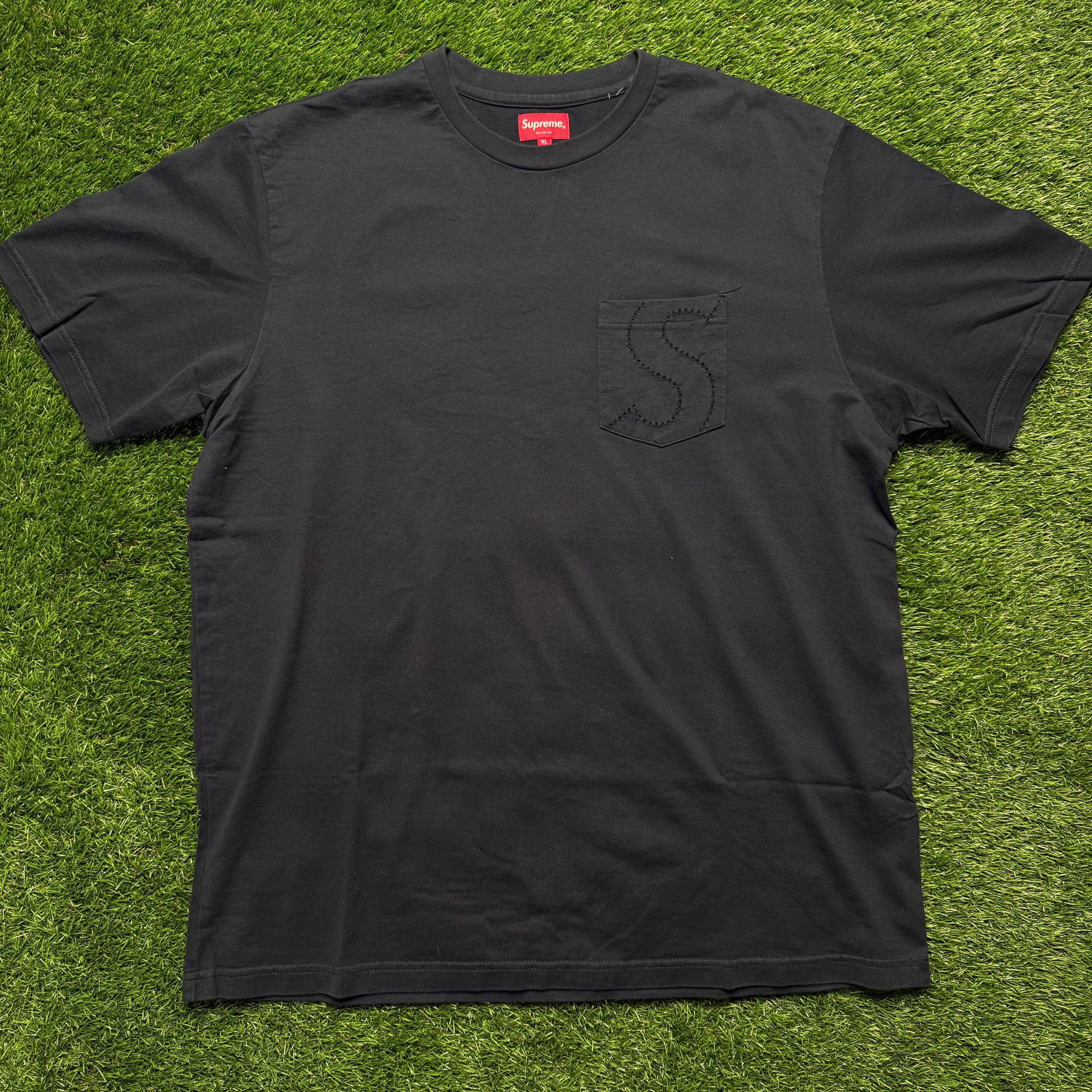 Supreme S Logo Pocket Tee (XL)