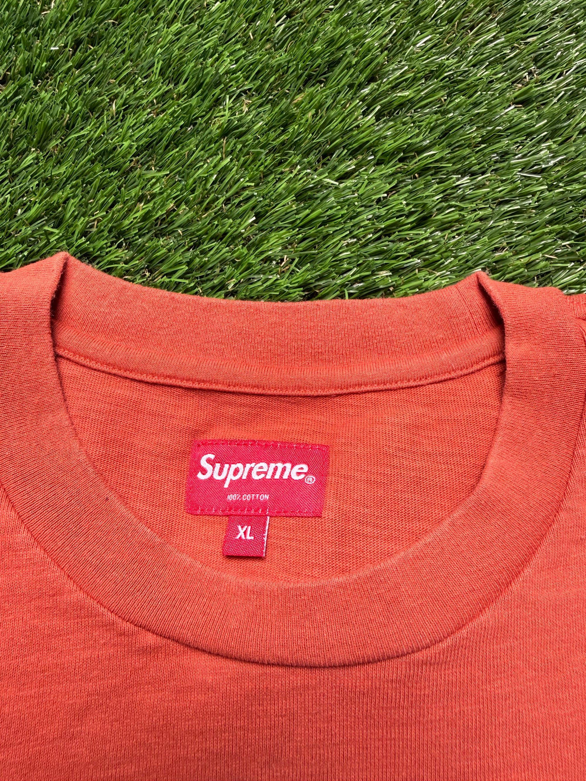 Supreme Orange Pocket Tee (XL)