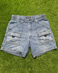Roundtree & Yorke Jean Cargo Shorts (34)
