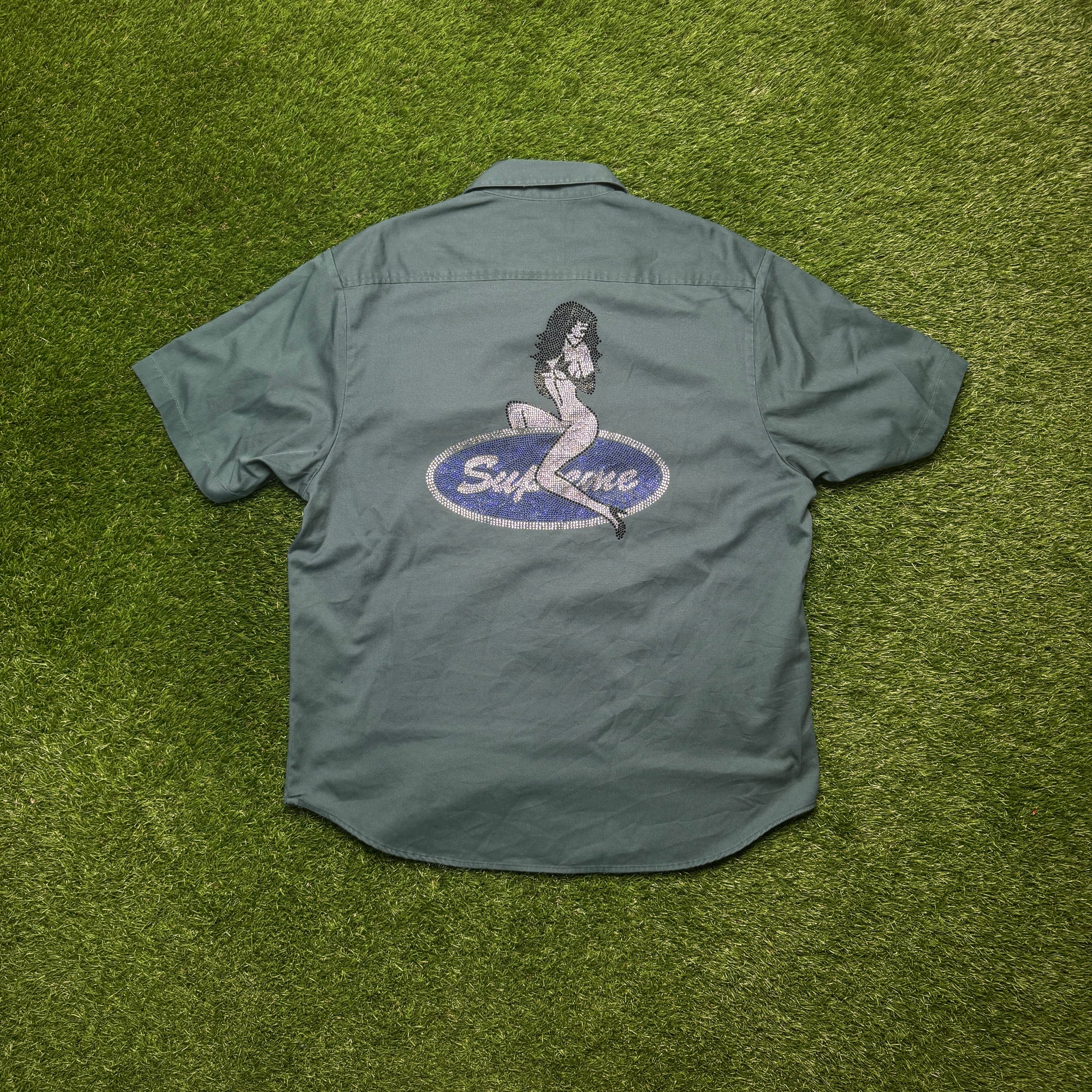 Supreme Bedazzled Work Shirt (L)