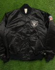 VINTAGE OAKLAND RAIDERS STARTER JACKET - XL