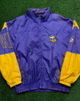 VINTAGE MINNESOTA VIKINGS STARTER WINDBREAKER - XL