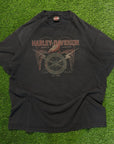 VINTAGE HARLEY DAVIDSON "WORLD FAMOUS" SIOUX FALLS - XL